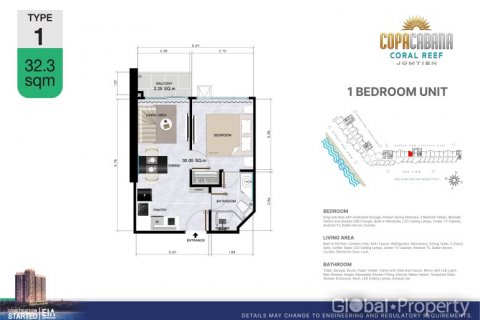 Condominio de 1 dormitorio en Pattaya, Tailandia № 117165 - foto 22
