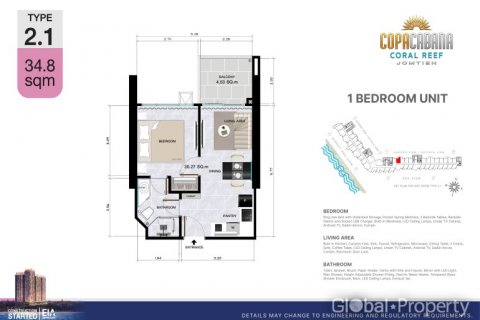 Condominio de 1 dormitorio en Pattaya, Tailandia № 117165 - foto 24