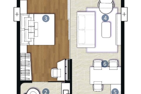 Condominio de 1 dormitorio en Bang Tao, Tailandia № 165232 - foto 17