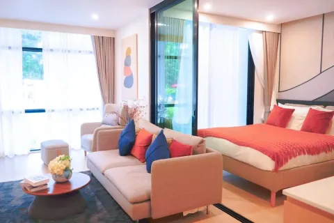 Condominio de 1 dormitorio en Naithon Beach, Tailandia № 153894 - foto 4