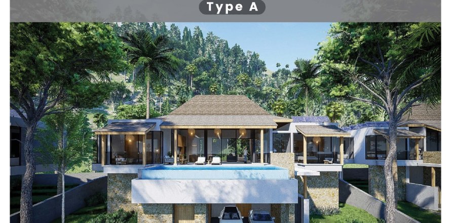 Villa à Ko Samui, Thaïlande 4 chambres № 165204
