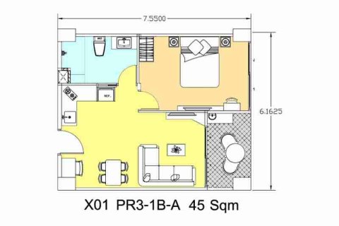 Condominio de 1 dormitorio en Pattaya, Tailandia № 208927 - foto 2