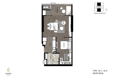 Condo à Bangkok, Thaïlande, 1 chambre № 166324 - photo 13