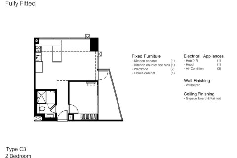 Condo in Bangkok, Thailand, 2 bedrooms № 166327 - photo 6