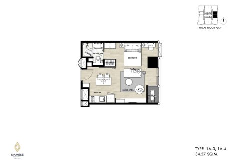 Condominio de 1 dormitorio en Bangkok, Tailandia № 166325 - foto 18