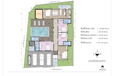 Villa in Pran Buri, Thailand 3 Schlafzimmer № 169923 - Foto 18