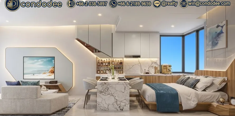 Condominio de 1 dormitorio en Bangkok, Tailandia № 202301