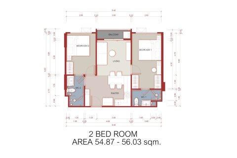 Condominio de 2 dormitorios en Chiang Mai, Tailandia № 222690 - foto 22