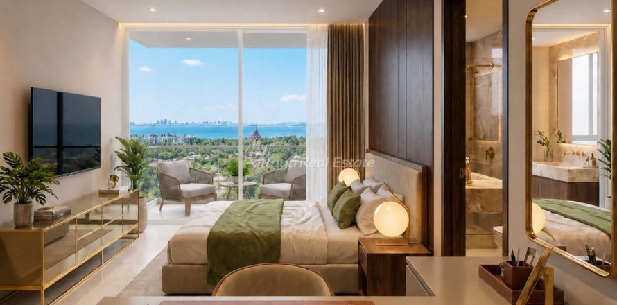 Estudio en el condominio en Pattaya, Tailandia № 205101