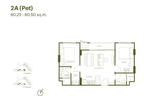 Condo in Phuket, Thailand, 2 bedrooms № 165257 - photo 5