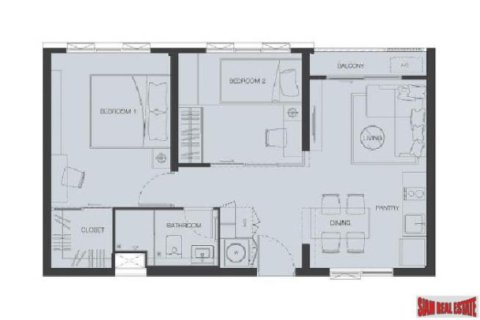 Apartamento de 2 dormitorios en Bangkok, Tailandia № 202763 - foto 5