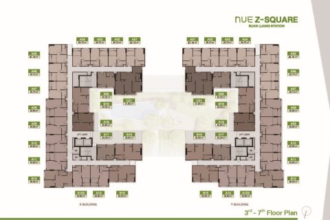 Eigentumswohnung in Bangkok, Thailand, 2 Schlafzimmer  № 170187 - Foto 10
