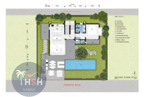 Chalet de 3 dormitorios en Chaweng Beach, Ko Samui, Tailandia № 180010 - foto 14