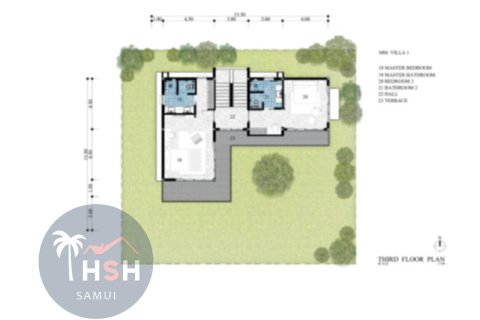 Chalet de 3 dormitorios en Chaweng Beach, Ko Samui, Tailandia № 180010 - foto 15