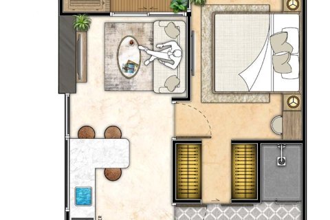 Condominio de 1 dormitorio en Jomtien Beach, Pattaya, Tailandia № 203593 - foto 17