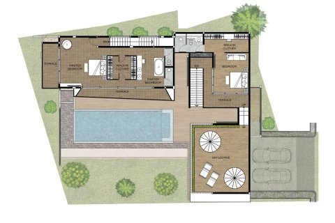 Chalet de 5 dormitorios en Kamala, Tailandia № 166281 - foto 29