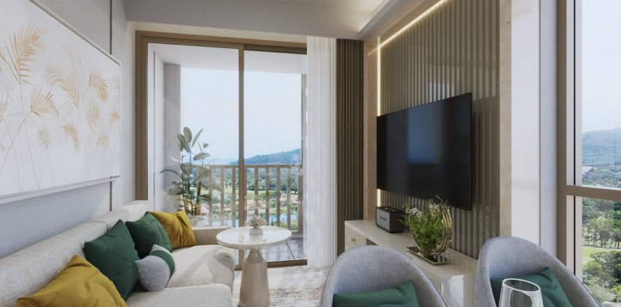 Condo à Phuket, Thaïlande, 1 chambre à The Ozone Lagunia Condominium № 59194