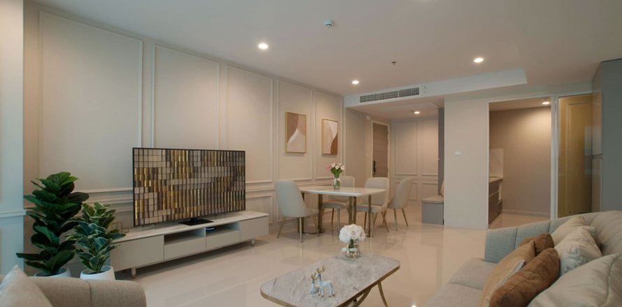 Condo à Bangkok, Thaïlande, 2 chambres à SUPALAI RIVA GRANDE № 63263