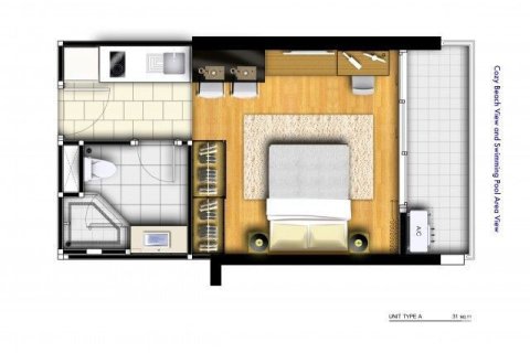 Estudio en el condominio en Pattaya, Tailandia № 204483 - foto 4