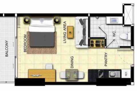 Estudio en el condominio en Pattaya, Tailandia № 184178 - foto 3