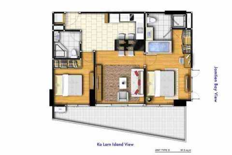 Condominio de 2 dormitorios en Pattaya, Tailandia № 184179 - foto 8