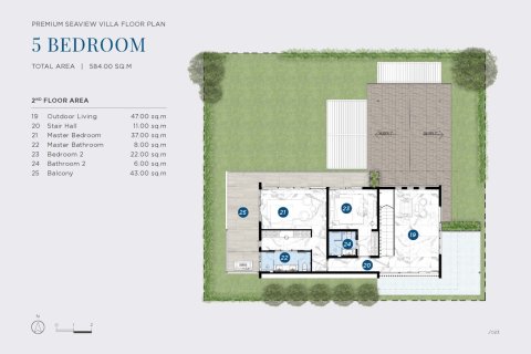 Villa auf Chaweng Beach, Ko Samui, Thailand 5 Schlafzimmer № 165211 - Foto 11