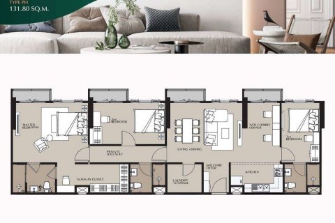 Condominio de 2 dormitorios en Sathon, Bangkok, Tailandia № 133704 - foto 22