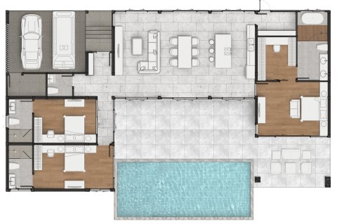 Chalet de 3 dormitorios en Hua Hin, Tailandia № 166252 - foto 18