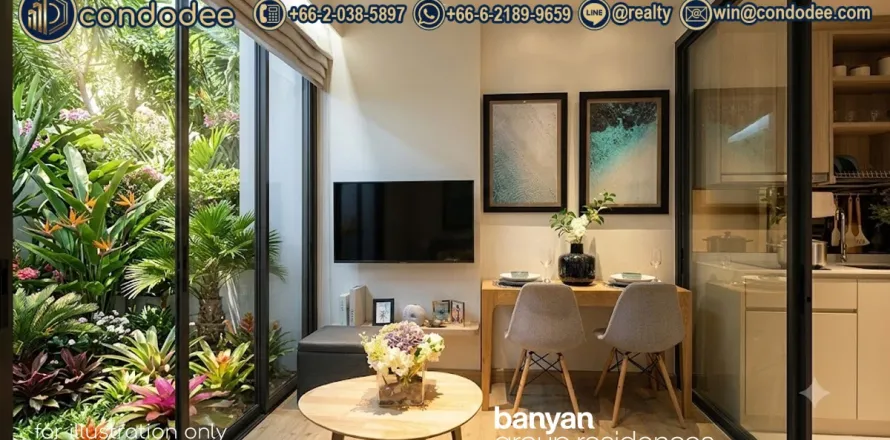 Condominio de 1 dormitorio en Bangkok, Tailandia № 202291