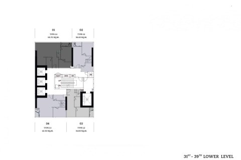 Condo à Bangkok, Thaïlande, 2 chambres № 166780 - photo 8