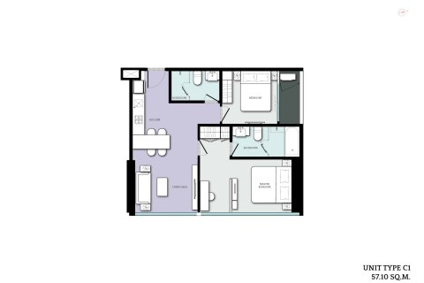 Condominio de 2 dormitorios en Bangkok, Tailandia № 166781 - foto 12