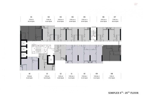 Condo à Bangkok, Thaïlande, 1 chambre № 166782 - photo 14