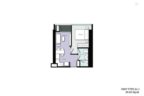 Condo à Bangkok, Thaïlande, 1 chambre № 166782 - photo 13
