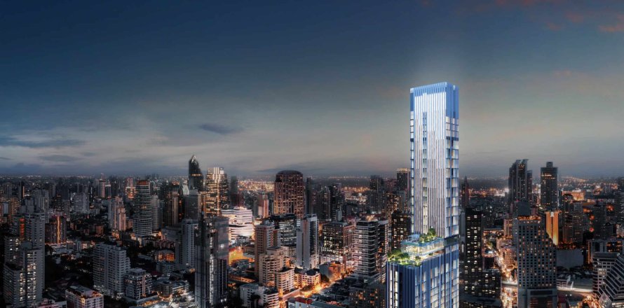 Condo à Bangkok, Thaïlande, 1 chambre № 166782