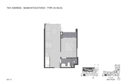 Condominio de 1 dormitorio en Phaya Thai, Bangkok, Tailandia № 166777 - foto 16