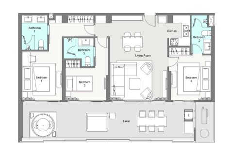 Condominio de 3 dormitorios en Layan Beach, Tailandia № 166784 - foto 12