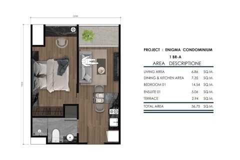Condominio de 1 dormitorio en Rawai, Tailandia № 165773 - foto 13