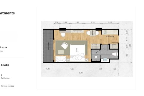 Condo à Karon, Thaïlande, 1 chambre  № 165771 - photo 14