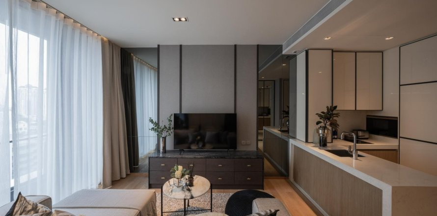 Condo à Bangkok, Thaïlande, 1 chambre № 158841