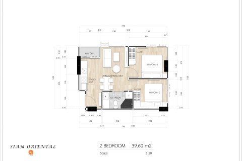 Apartamento de 2 dormitorios en Pattaya, Tailandia № 167045 - foto 10