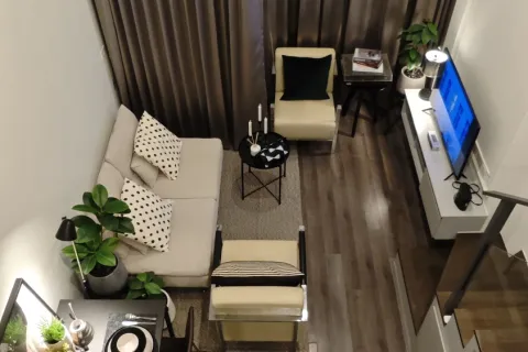 Studio in the Condo in Din Daeng, Bangkok, Thailand  № 171867