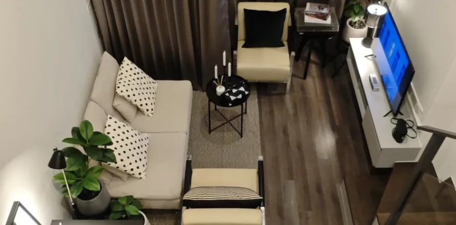 Studio dans le Condo à Din Daeng, Bangkok, Thaïlande  № 171867
