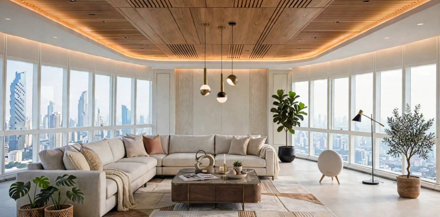 Penthouse à Bangkok, Thaïlande 4 chambres № 209660