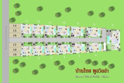 Villa in Hua Hin, Thailand 3 Schlafzimmer № 169794 - Foto 11