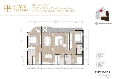 Condominio de 3 dormitorios en Bang Tao, Tailandia № 165226 - foto 14