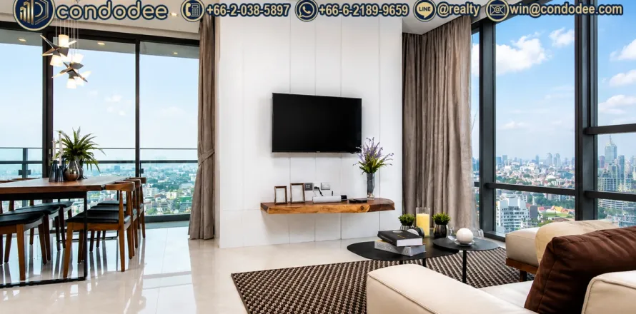 Condominio de 2 dormitorios en Sathon, Bangkok, Tailandia № 201428