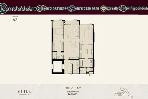 Condo in Watthana, Bangkok, Thailand, 2 bedrooms № 201422 - photo 7