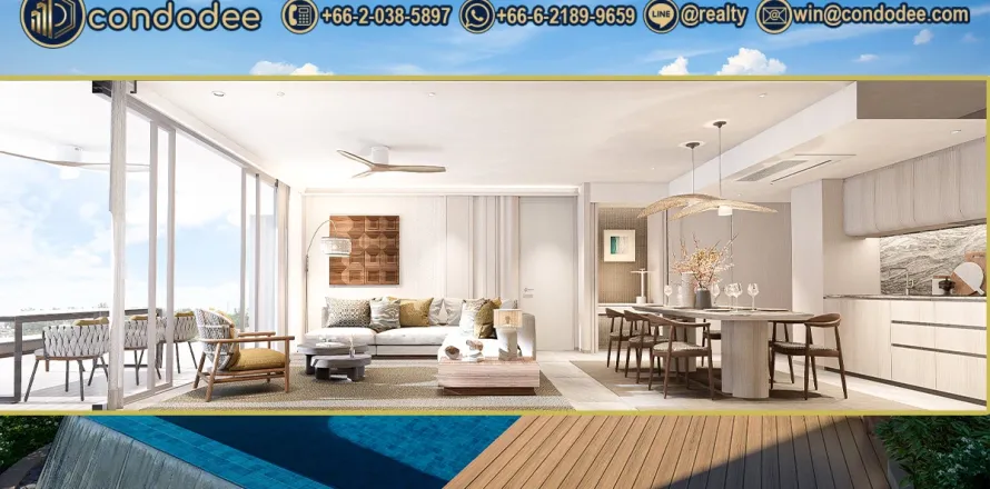 Condominio de 2 dormitorios en Bangkok, Tailandia № 201385