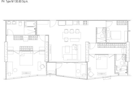 Condominio de 3 dormitorios en Jomtien Beach, Pattaya, Tailandia № 165022 - foto 12