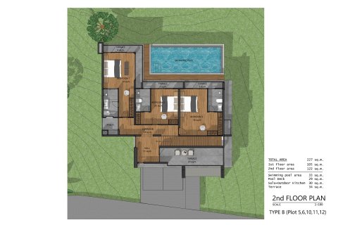 Chalet de 3 dormitorios en Ko Samui, Tailandia № 165530 - foto 13